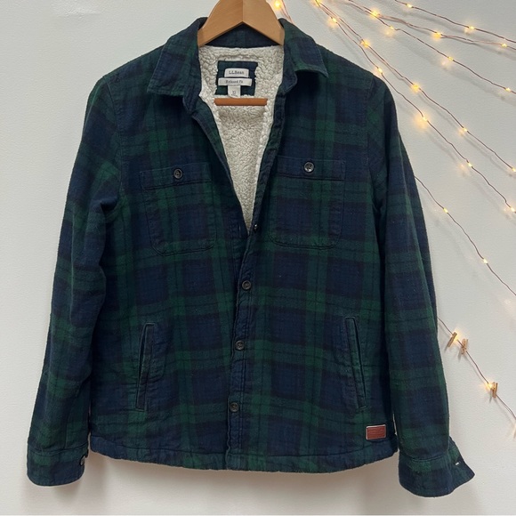 LL Bean Sherpa lined flannel - Picture 6 of 6